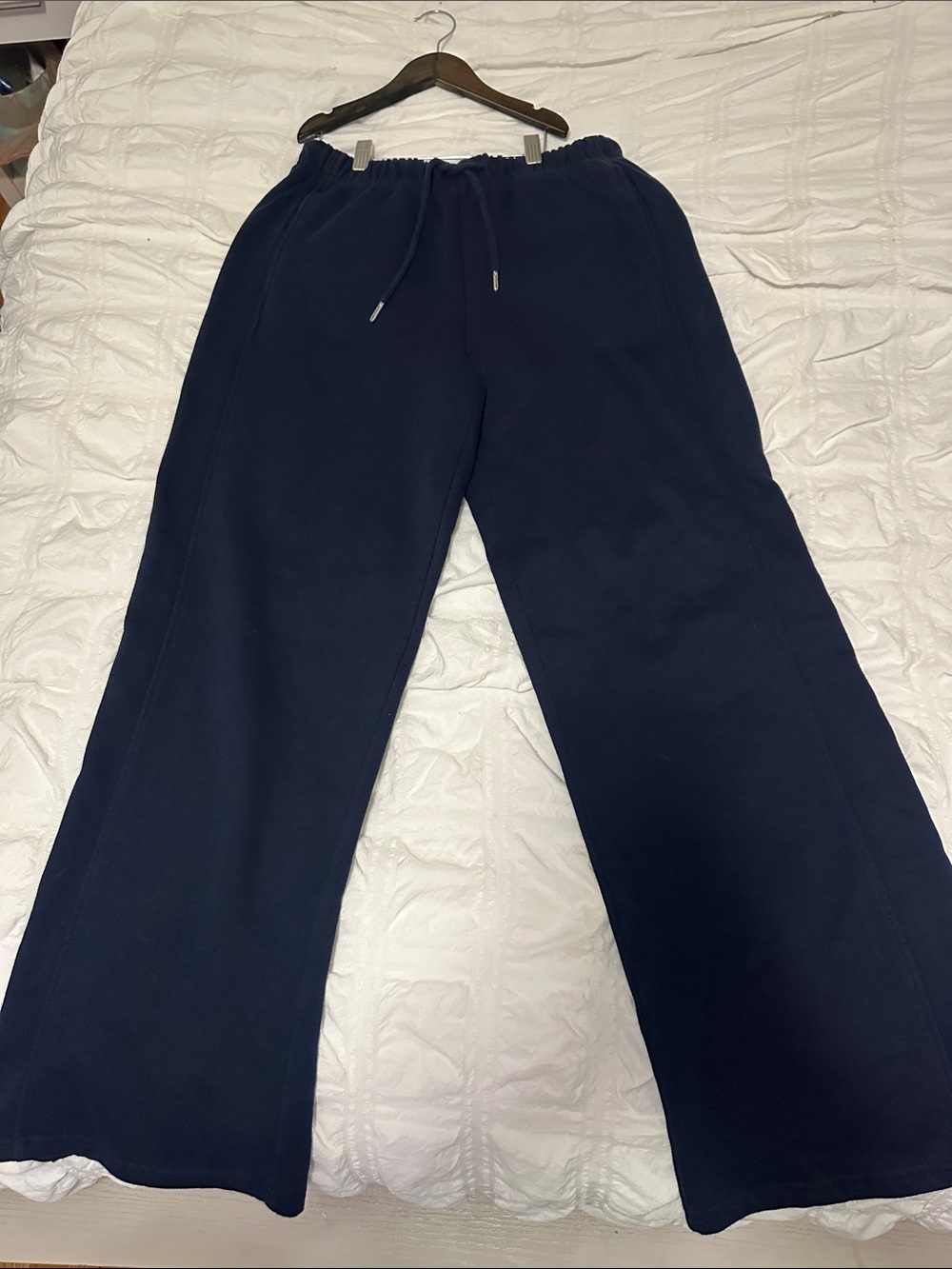 Garage women’s Navy Drawstring sweatpants straight leg